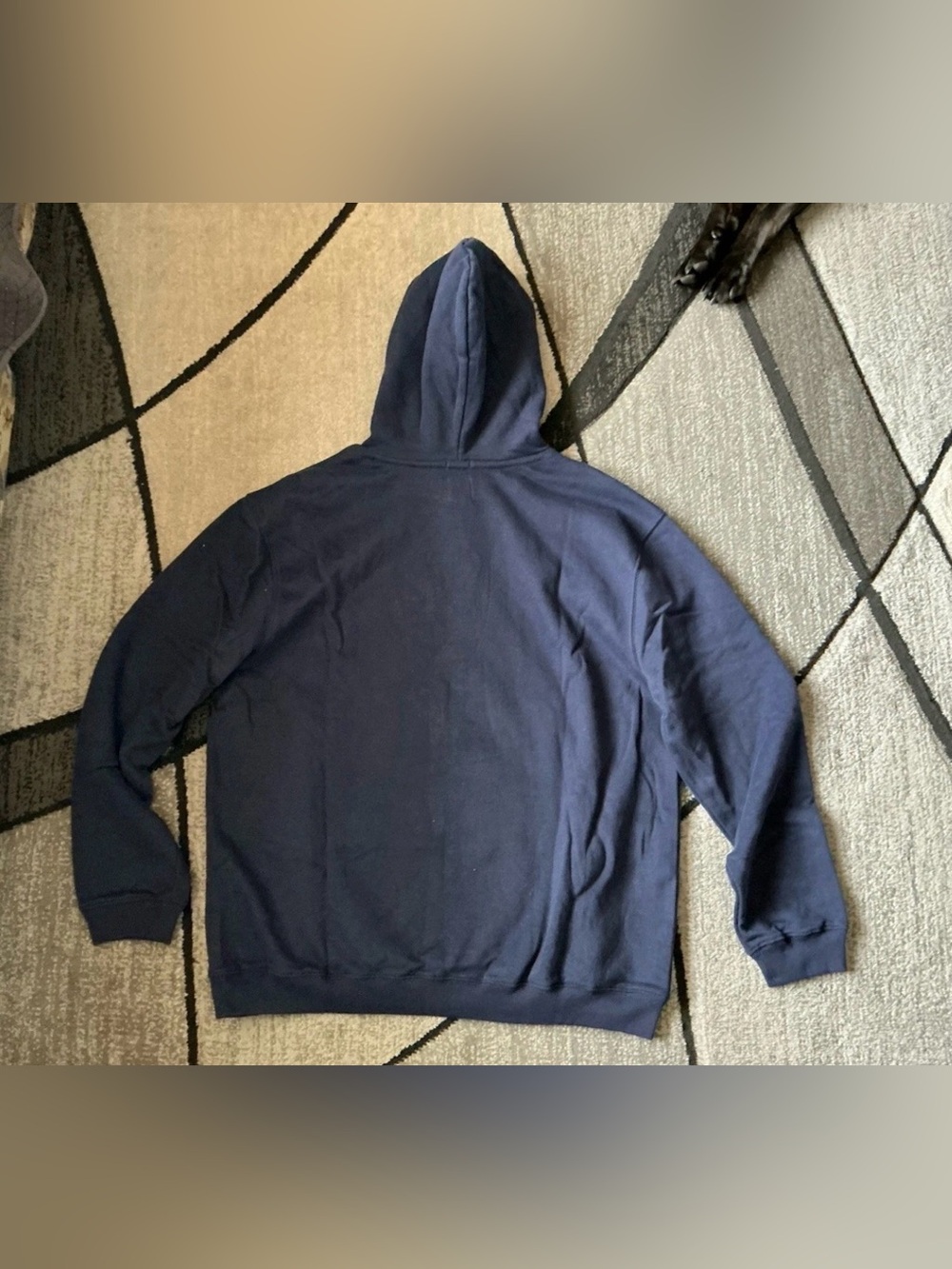 Size XL - Gap Navy Blue Soft Cotton Blend Pullover Hoodie Sweatshirt - Picture 2 of 4